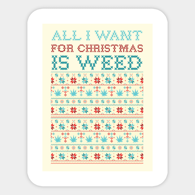 All I want for XMAS IS Mary jane Sticker by shanin666